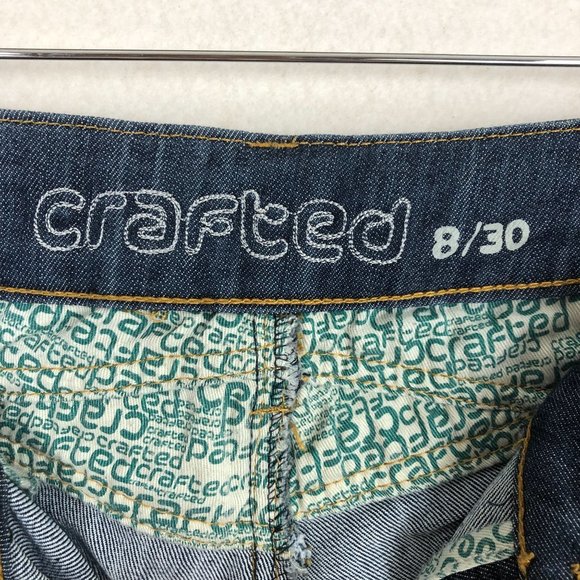 Crafted Dark Wash Blue Denim Slim Jeans Sz 8 - Picture 7 of 9